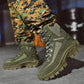 Botas de combate de trabajo antiperforación impermeables al aire libre para hombre Botas del ejército (mejora de la durabilidad)