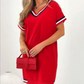 🔥Nuevo producto Discount🎞️ Vestido empalmado de rayas para mujer - Vibraciones retro, comodidad moderna.