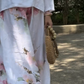 Blusa Sólido y Pantalones Anchos con Flores (Conjunto de 2 Piezas)