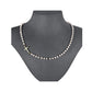 Elegante collar de perlas sintéticas cruzadas para mujer
