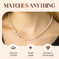 Elegante collar de perlas sintéticas cruzadas para mujer