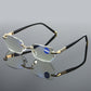 Gafas de lectura sin montura con filtro de luz azul para presbicia