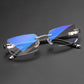Gafas de lectura sin montura con filtro de luz azul para presbicia