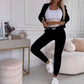 Conjunto Deportivo con Cremallera de 3 Piezas para Mujer