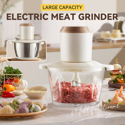 🍖 50% dto. Molinillo de carne eléctrico – motor de alta eficiencia, capacidad 1.8L, acero inoxidable y fácil de limpiar. ¡Muele rápido y sin esfuerzo! ✨🔪