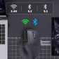 Ratón ergonómico Bluetooth para múltiples dispositivos con rueda