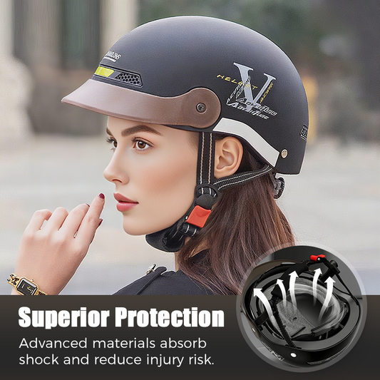 （Un poco más caro, pero de mucha mejor calidad）🛵 ✨ Casco de moto ligero y transpirable: protección contra impactos con certificación de seguridad, ideal para desplazamientos urbanos y viajes por carretera 🏍️🔒