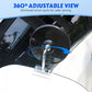 Espejo retrovisor lateral universal de acero inoxidable con visión de 360°
