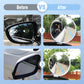 Espejo retrovisor lateral universal de acero inoxidable con visión de 360°