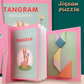 Juego de rompecabezas magnético Tangram para niño