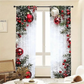 🎄 ¡OFERTA NAVIDAD! 50% en TODO + 🎁❄️🎅Juego de 2 Cortinas de Ventana de Navidad para Decoración del Hogar