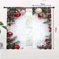 🎄 ¡OFERTA NAVIDAD! 50% en TODO + 🎁❄️🎅Juego de 2 Cortinas de Ventana de Navidad para Decoración del Hogar