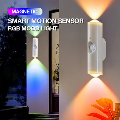 💡 50% dto. Luz LED RGB con sensor de movimiento – colores personalizados, montaje magnético sin herramientas y recargable. ¡Ilumina cualquier espacio! ✨🔋