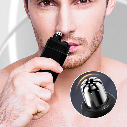 Recortador de vello nasal recargable, portátil e impermeable