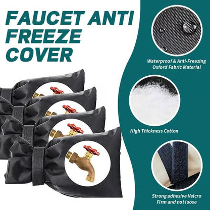 🚰 50% dto. Funda aislante impermeable para grifos exteriores – evita que se congelen y revienten, con franja reflectante y cierre ajustable. ¡Fácil de instalar, reutilizable y sin herramientas! ✨❄️