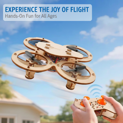 💥61% DE DESCUENTO🚀✈️ Kit de montaje de dron de madera para niños 🎁