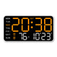 ⏰Reloj de pared digital LED decorativo multifuncional, el reloj digital sin límites para el hogar moderno.