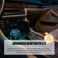 🚗 50% dto. Transmisor Bluetooth FM para coche 5.3 con doble puerto QC3.0 + PD20W – llamadas manos libres, TF/U hasta 32 GB. ¡Carga rápida y audio estable! ✨🔌