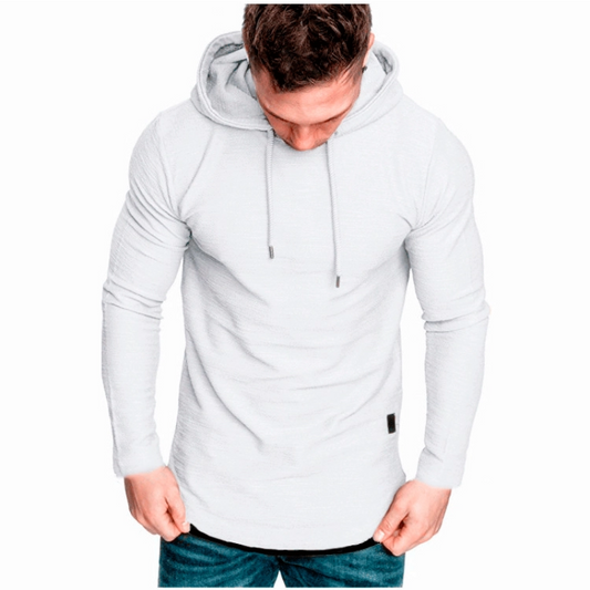 👕 ¡60% DE DESCUENTO! 🔥 Plain Drawstring Hoodie & Long Sleeves – Soft Fabric, Kangaroo Pockets & Streetwear Look 🧶