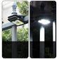 Lámpara solar de exterior con clip y sensor de movimiento.
