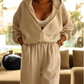 Jumpsuit con capucha casual para damas