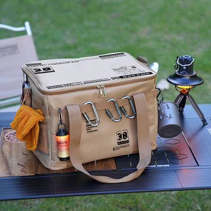 🔥 Bolsa de almacenamiento plegable de gran capacidad para exteriores, impermeable y portátil, organizador para camping y picni