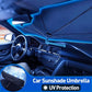 ☂️🚗 ¡PROMOCIÓN! Parasol plegable Parapli resistente a los rayos UV para parabrisas de coche ✨ apto para la mayoría de vehículos