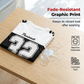 Camiseta informal con estampado gráfico para hombre