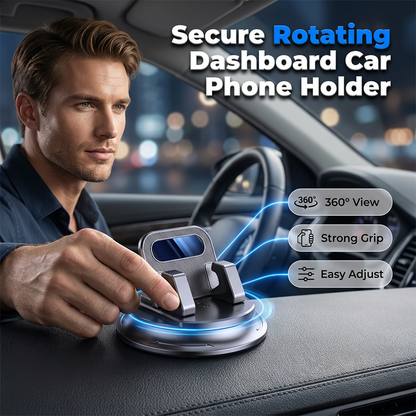 🔥📱 Soporte Giratorio para Teléfono en Coche – Seguridad y Comodidad al Conducir 🚗✨