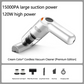 🚗 50% dto. Aspiradora de coche inalámbrica de 10.000 Pa – 120W, batería 4000 mAh, filtro HEPA lavable y solo 400 g. ¡Limpieza a fondo sin cables! ✨🔋