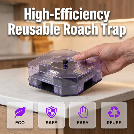 🪳🪤 Trampa anti cucarachas reciclable | Gran capacidad de captura, sin venenos, ideal para uso doméstico diario