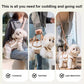 🐾 50% dto. Bolso portamascotas 2 en 1 – bandolera, hombro o mano, correa acolchada con bolsillo lateral y tejido transpirable. ¡Ideal para perros y gatos pequeños! ✨👜