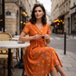 ⏰🔥 ¡OFERTA 50% OFF! 👗🌸 Vestido de Mujer con Cuello en V, Estampado Floral y Cintura Torcida – Elegancia Femenina, Figura Favorecida y Comodidad Todo el Día ✨