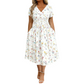 ⏰🔥 ¡OFERTA 50% OFF! 👗🌸 Vestido de Mujer con Cuello en V, Estampado Floral y Cintura Torcida – Elegancia Femenina, Figura Favorecida y Comodidad Todo el Día ✨