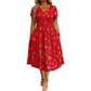 ⏰🔥 ¡OFERTA 50% OFF! 👗🌸 Vestido de Mujer con Cuello en V, Estampado Floral y Cintura Torcida – Elegancia Femenina, Figura Favorecida y Comodidad Todo el Día ✨