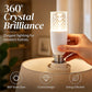 💡 50% dto. Bombilla LED de cristal con brillo 360° – textura de cristal tallado, luz uniforme y antirreflejo. Base B22 para lámparas y apliques! ✨🏠