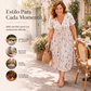⏰🔥 ¡OFERTA 50% OFF! 👗🌸 Vestido de Mujer con Cuello en V, Estampado Floral y Cintura Torcida – Elegancia Femenina, Figura Favorecida y Comodidad Todo el Día ✨