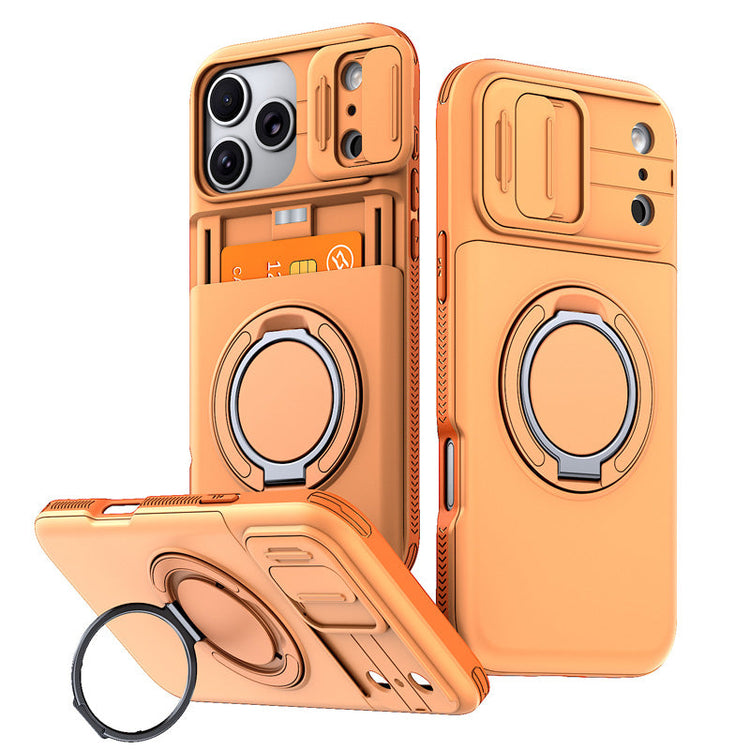 📱 50% dto. Funda antichoque para iPhone con tarjetero – protección reforzada, cubierta deslizante para cámara. Diseño 2 en 1 práctico y seguro! 🛡️✨