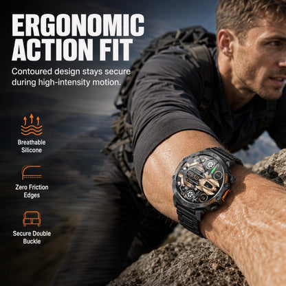 ⌚ 50% dto. Reloj inteligente para actividades al aire libre – resistente, linterna LED y llamadas por Bluetooth. Aventura sin límites! ✨🏕️