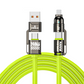 ⚡ 50% dto. Cable de carga rápida 4 en 1 de 240W – conectores USB-A y USB-C, chip E-Marker inteligente y silicona líquida duradera. ¡1 o 2 metros, 4 colores! ✨🔋