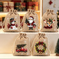 🎅 50% dto. – ¡oferta limitada! Bolsas de regalo navideñas con cordón – diseños de Santa y Reno, tela reutilizable. Envuelve tus regalos con magia! ✨🎁