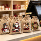 🎅 50% dto. – ¡oferta limitada! Bolsas de regalo navideñas con cordón – diseños de Santa y Reno, tela reutilizable. Envuelve tus regalos con magia! ✨🎁