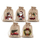 🎅 50% dto. – ¡oferta limitada! Bolsas de regalo navideñas con cordón – diseños de Santa y Reno, tela reutilizable. Envuelve tus regalos con magia! ✨🎁
