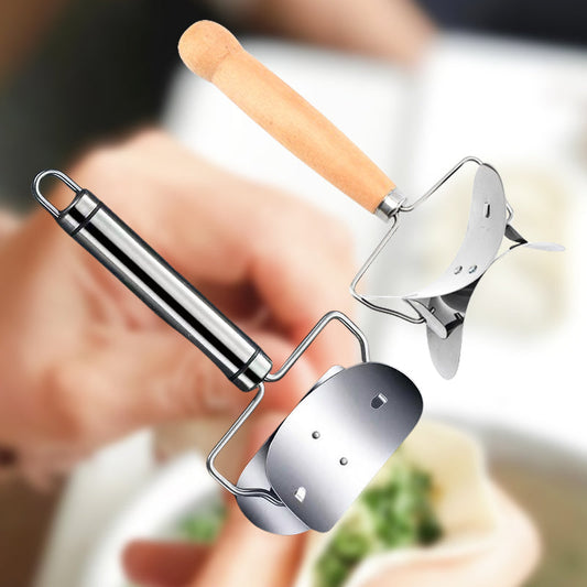 🥟 50% dto. Cortador de masa de acero inoxidable – cortes perfectos y uniformes, ahorra tiempo. Ideal para empanadas y ravioles! 🔪✨