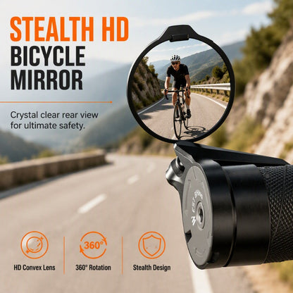 🚴 50% dto. Espejo retrovisor HD para bicicleta – lente convexa HD, rotación 360°. Seguridad profesional para todo tipo de rutas! 🛡️✨