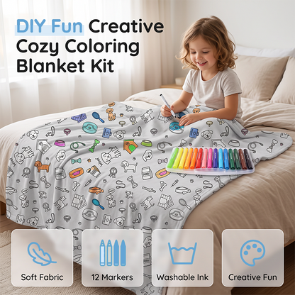 Kit de Manta Acogedora para Colorear Creativa