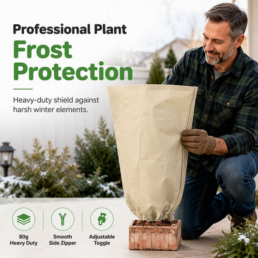 🌱 50% dto. Manta térmica antihielo para plantas – tejido no tejido 80 g, transpirable y resistente a los rayos UV. Protege tu jardín del frío extremo! ✨❄️