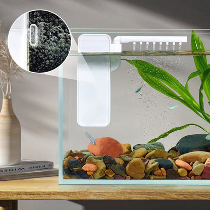🐠 50% dto. Filtro multifuncional para acuario – filtra, oxigena y crea efecto lluvia. Silencioso, compacto y fácil de mantener! 💧✨