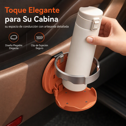 🚗 50% dto. Portavasos plegable para puerta de coche – soporte multifuncional para bebidas y botellas de gran diámetro. Ahorra espacio y ordena tu auto! ✨🛒