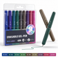 🖊️ 50% dto. Bolígrafos de tinta borrable – 8 colores vivos, escritura fluida y diseño giratorio. Con caja organizadora, perfectos para notas y diarios! ✨🌈